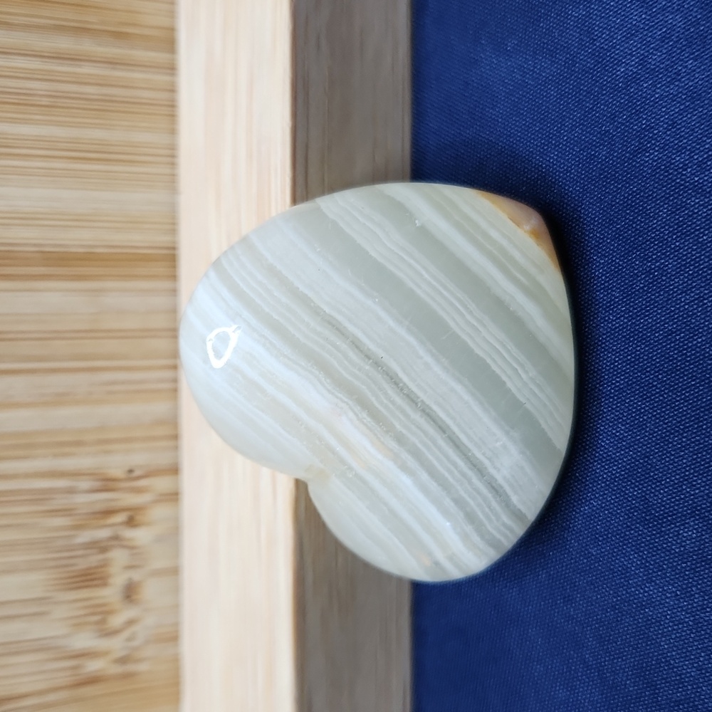 Green Onyx Heart